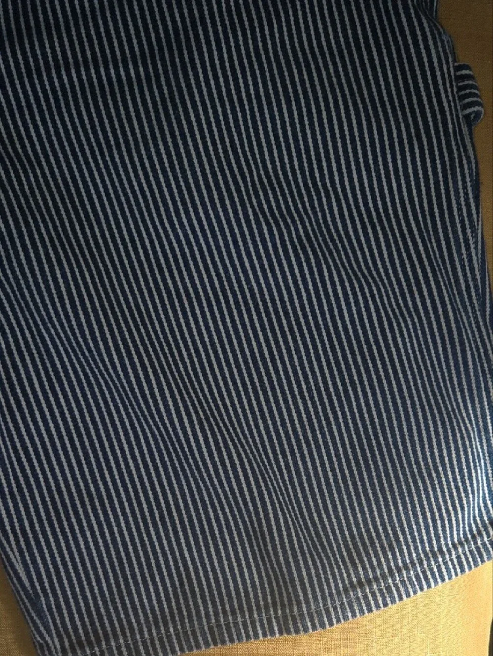 Dickies Blue and White Striped Casual Shorts